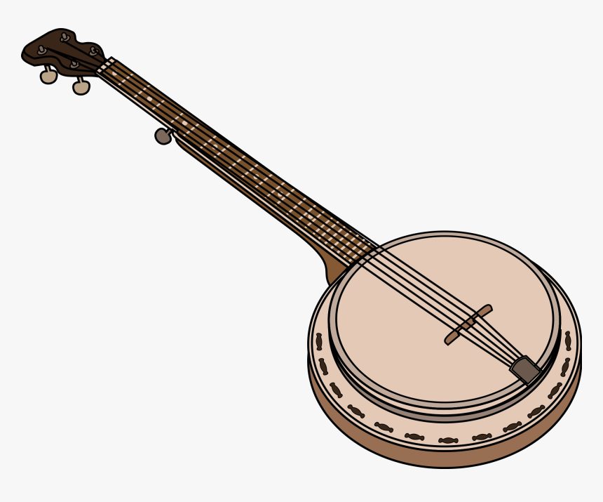 Clip Art Banjo Vector Graphics Illustration Openclipart, HD Png Download, Free Download