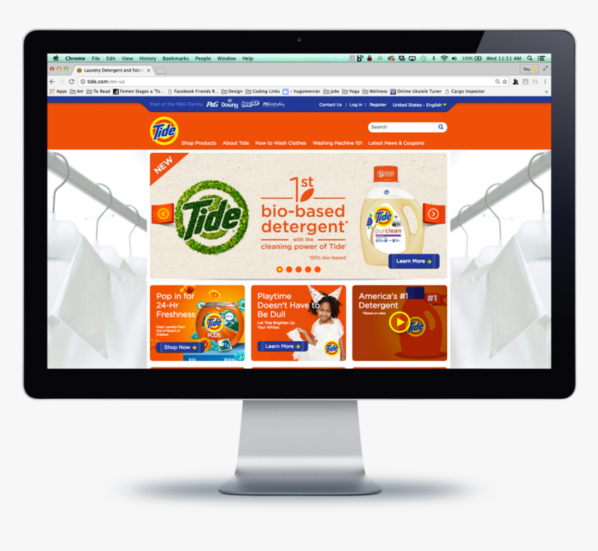Tide Goldilocks 0000 Tide Homepage Goldilocks Hero, HD Png Download, Free Download