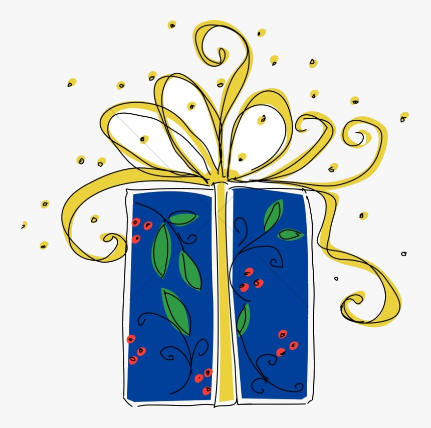Christmas Big Blue Present Religious Clipart Transparent, HD Png Download, Free Download