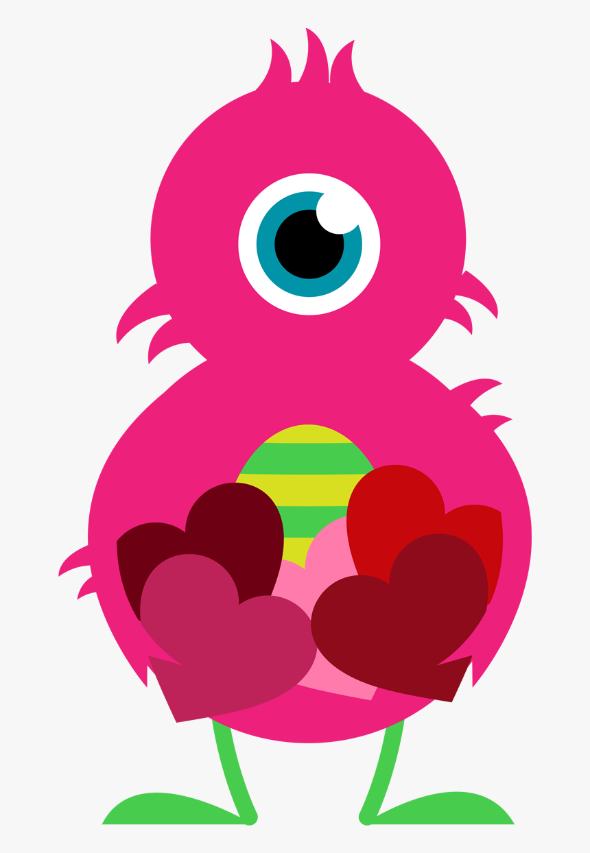 Valentine"s Clipart Preschool - Monster Valentines Clip Art, HD Png Download, Free Download