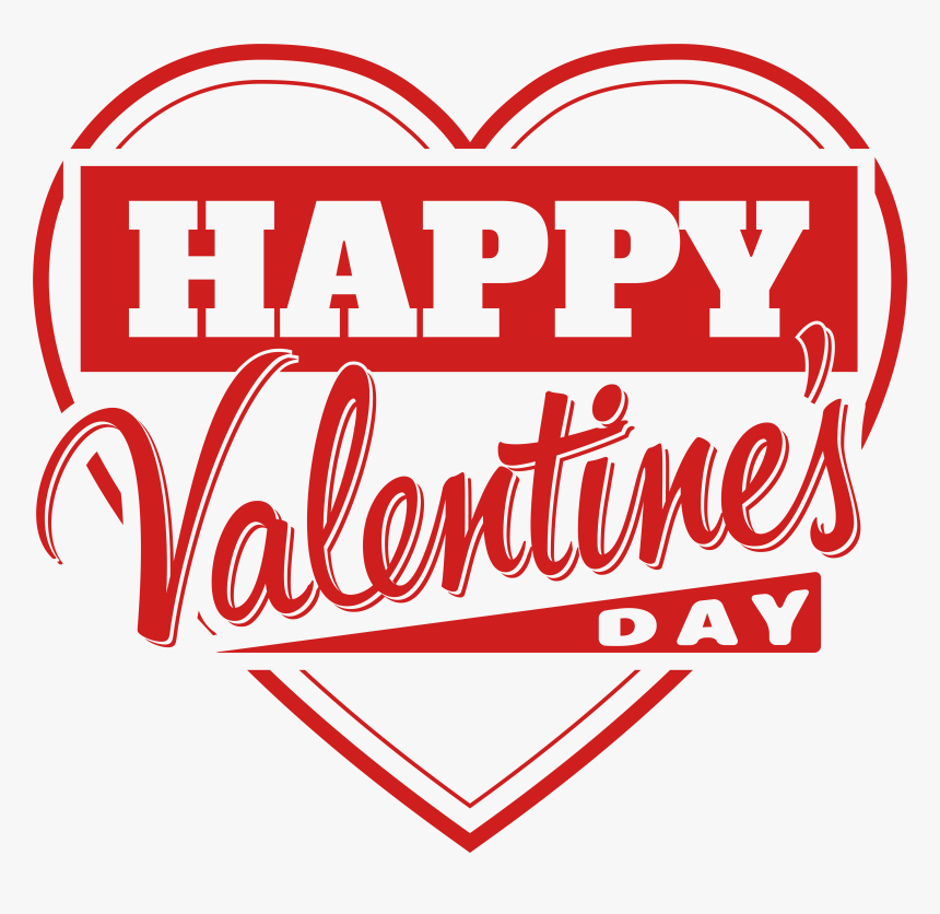 Clip Art Valentine S Heart Transparent - Happy Valentine's Day Png, Png Download, Free Download