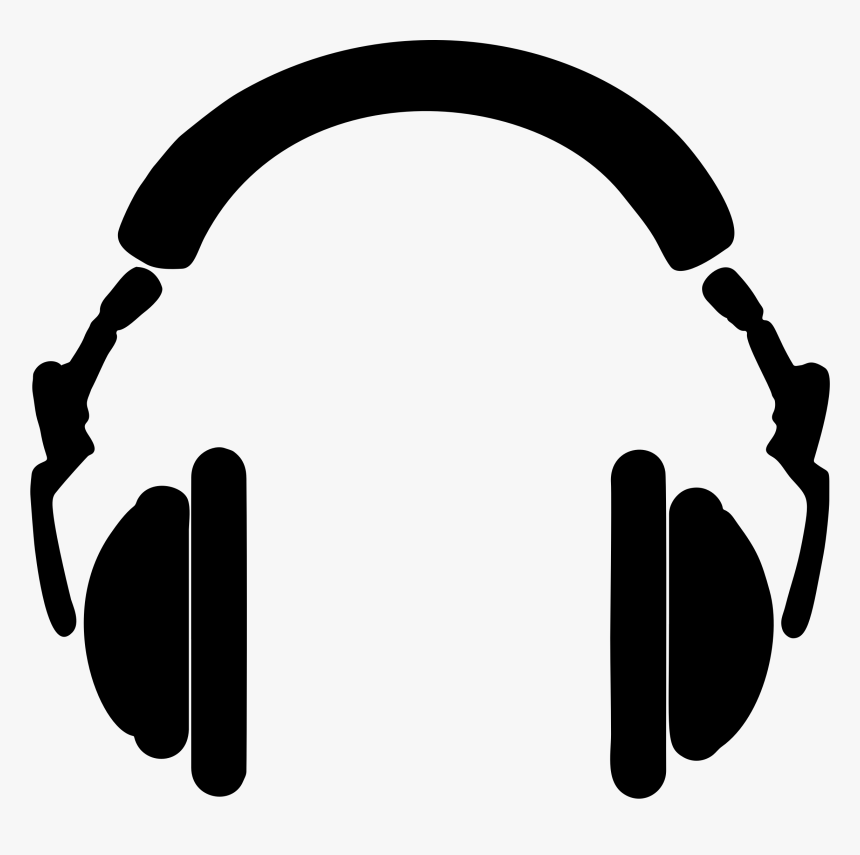 Headphones Silhouette Clip Arts - Clip Art Headphones, HD Png Download, Free Download