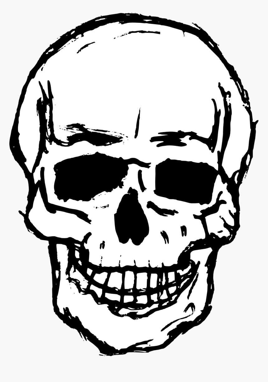 Youtube Clipart Skull - Cartoon Transparent Transparent Background Skull, HD Png Download, Free Download