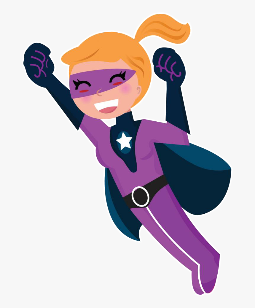 Superhero Girl Clipart , Png Download - Super Hero Girl Flying, Transparent Png, Free Download