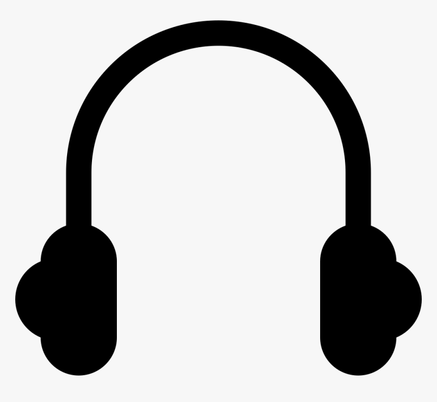 Headphone Black Shape - Headfone Vetor Png, Transparent Png, Free Download