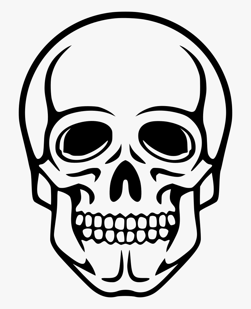 Png File - Skeleton - Drawing Of Death Skull, Transparent Png, Free Download