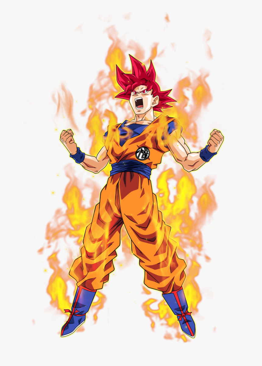 No Caption Provided - Super Saiyan God Goku Png, Transparent Png, Free Download