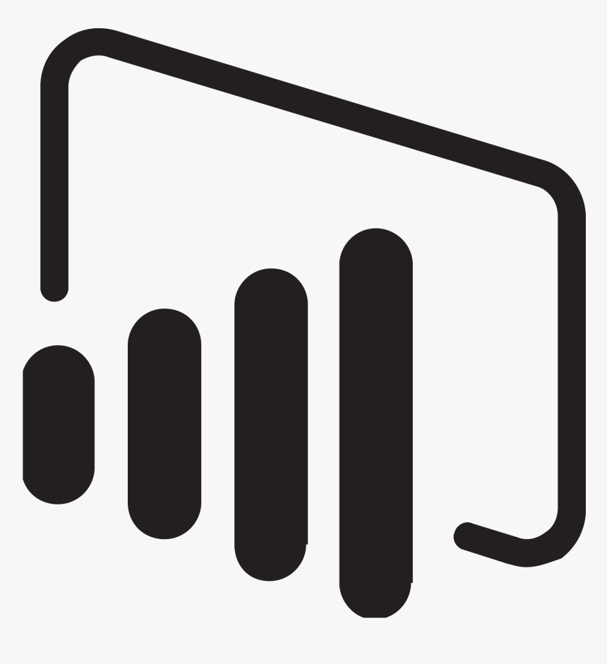 Power Bi Logo Black - Power Bi Logo Svg, HD Png Download, Free Download