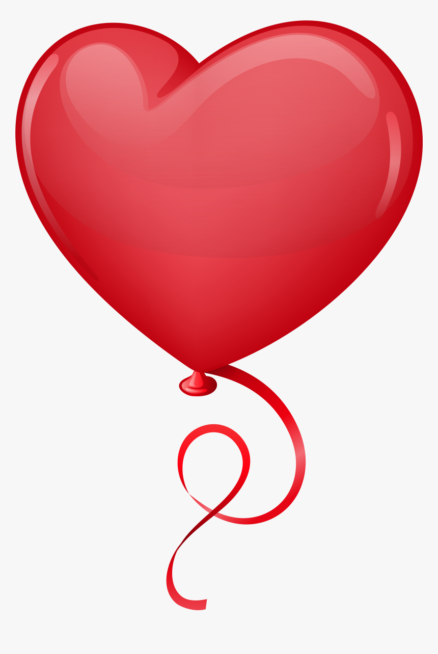 Pin By Kim Heiser On Valentines Clip - Clip Art Heart Balloon, HD Png Download, Free Download