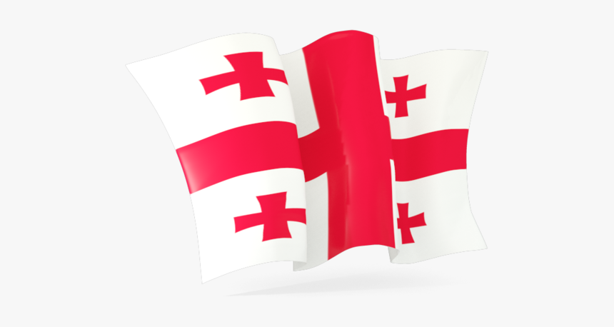 Download Flag Icon Of Georgia At Png Format - Waving Flag Of Georgia, Transparent Png, Free Download