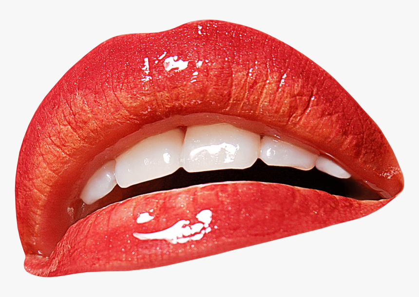 Open Mouth Teeth - Red Lips, HD Png Download, Free Download