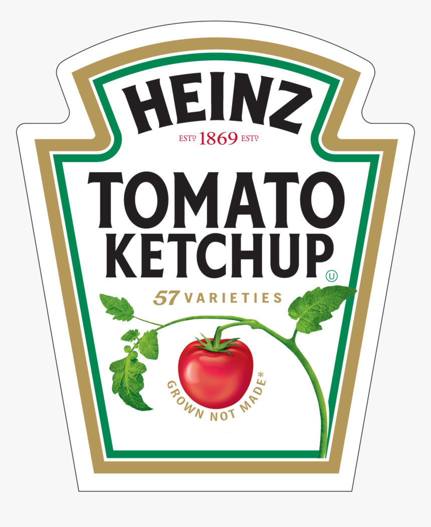 Printable Heinz Ketchup Label , Png Download - Heinz Tomato Ketchup Logo, Transparent Png, Free Download