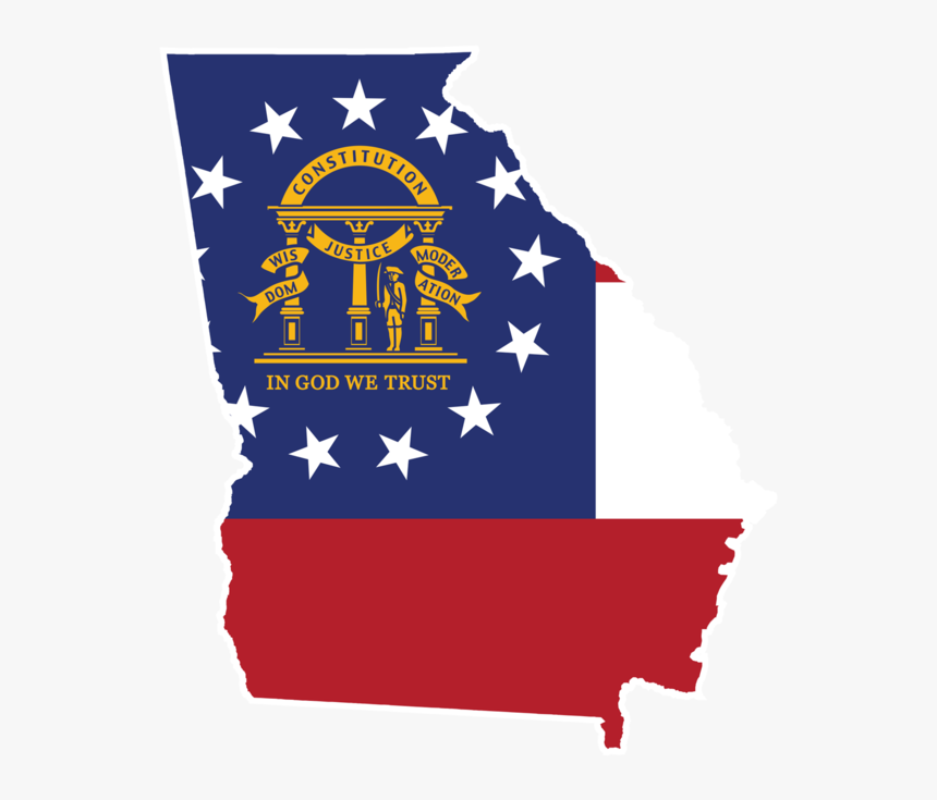 Georgia State Flag Transparent, HD Png Download, Free Download