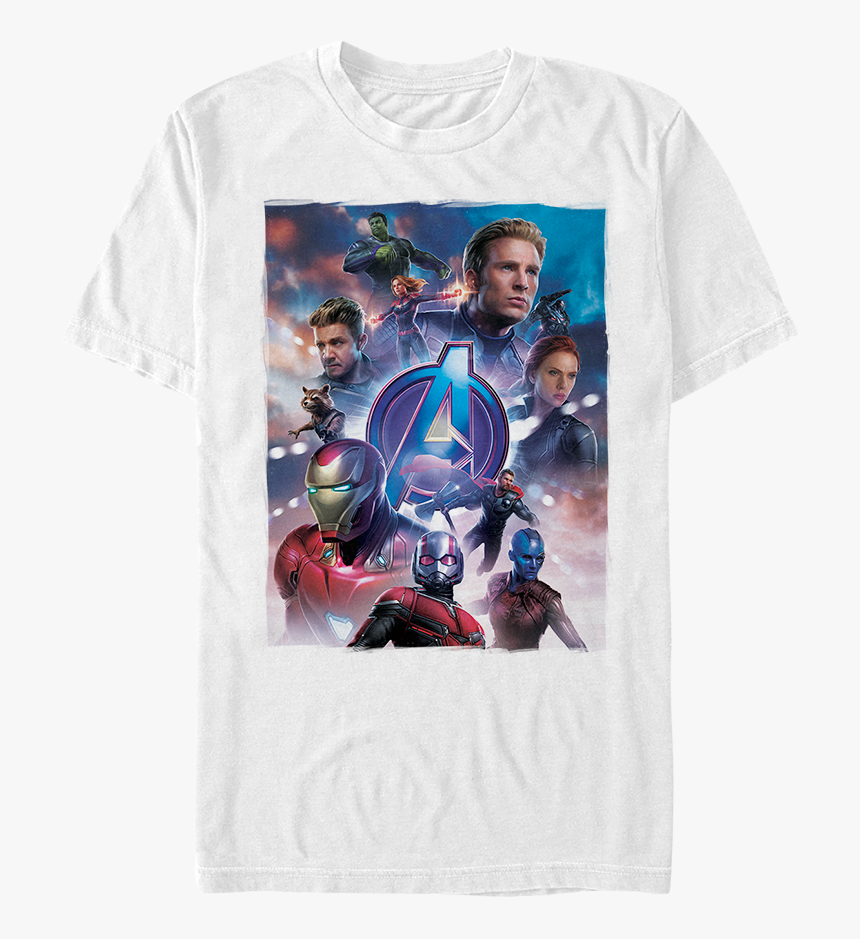 Movie Poster Avengers Endgame Shirt - Avengers Endgame White Shirt, HD Png Download, Free Download