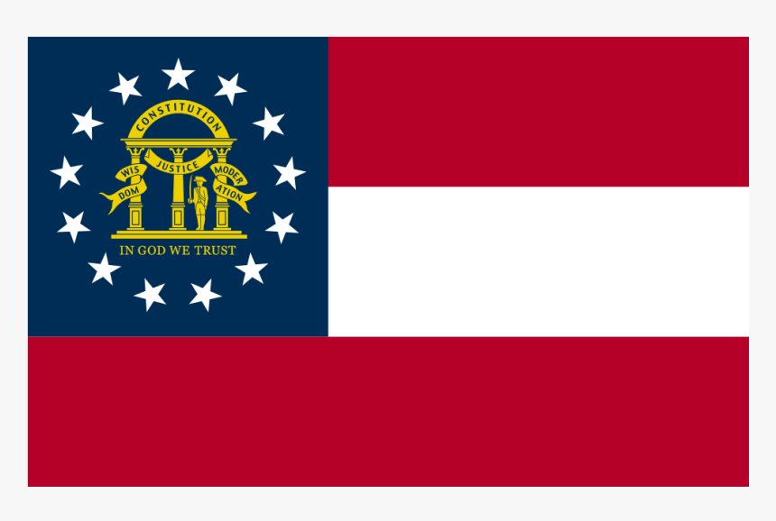 Us Ga Georgia Flag Icon - Georgia State Flag, HD Png Download, Free Download