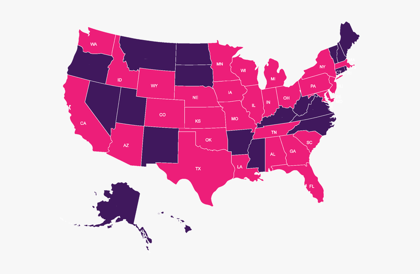 Picture - Us Map Grey Png, Transparent Png, Free Download