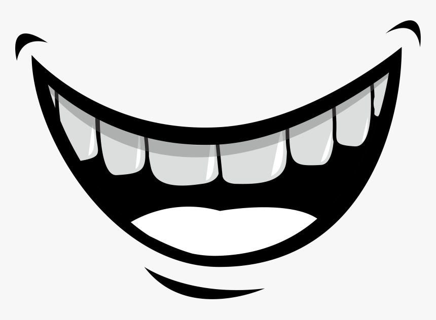 Mouth Lip Tooth Illustration - Smile Mouth Cartoon, HD Png Download, Free Download