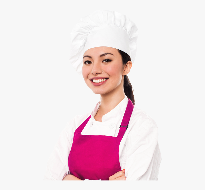 Girl Chef Transparent Background, HD Png Download - kindpng