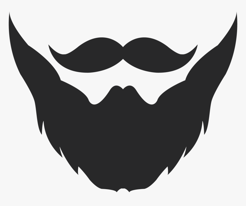 Beard Clipart, Beard Logo Google Beard Logo Beard Trimming - Beard And Mustache Logo, HD Png Download, Free Download