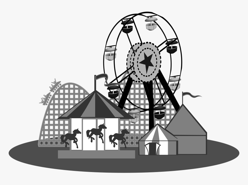 Carnival Clipart Black And White, HD Png Download, Free Download