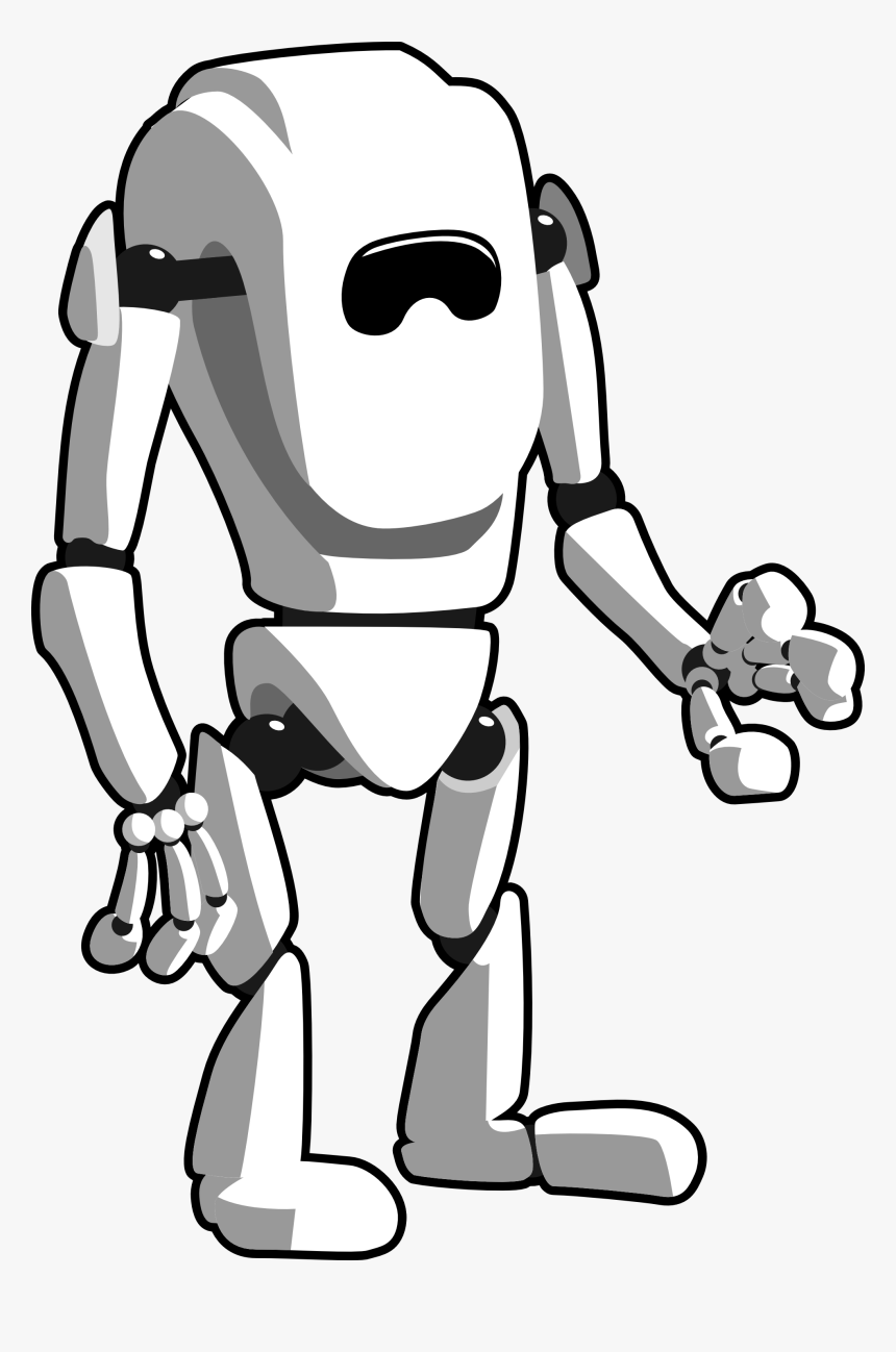 Robots In Black And White, HD Png Download, Free Download