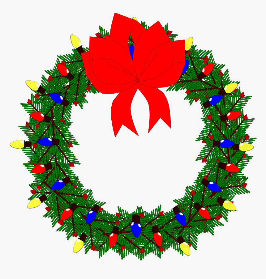 Clip Art Christmas Wreath, HD Png Download, Free Download