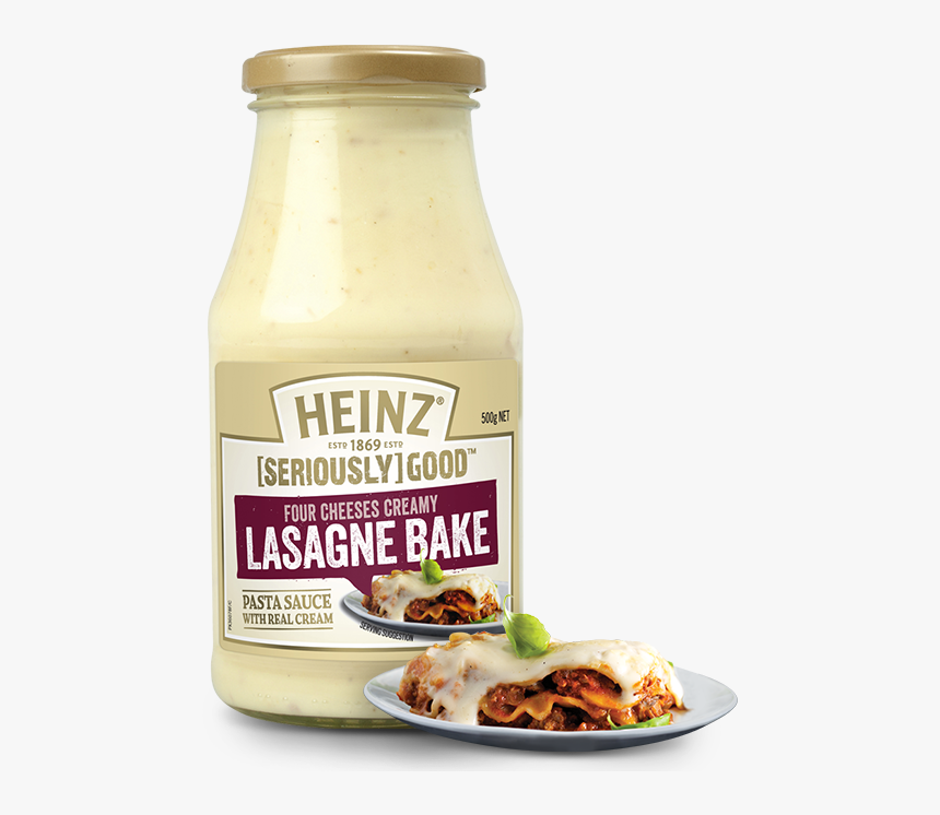 Four Cheeses Creamy Lasagne Bake - Heinz Seriously Good Lasagna Sauce, HD Png Download, Free Download