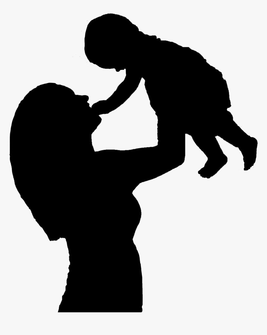 Mother Child Infant Baby Mama Clip Art - Mom And Baby Png, Transparent Png, Free Download