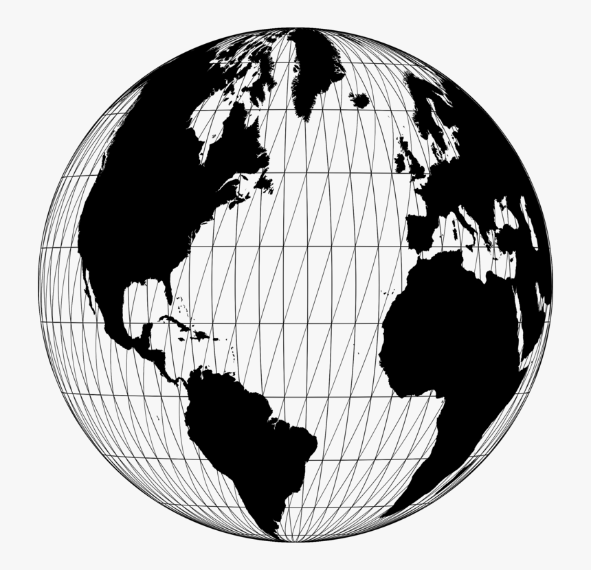 Silhouette,monochrome Photography,globe - India And Greece Map, HD Png Download, Free Download