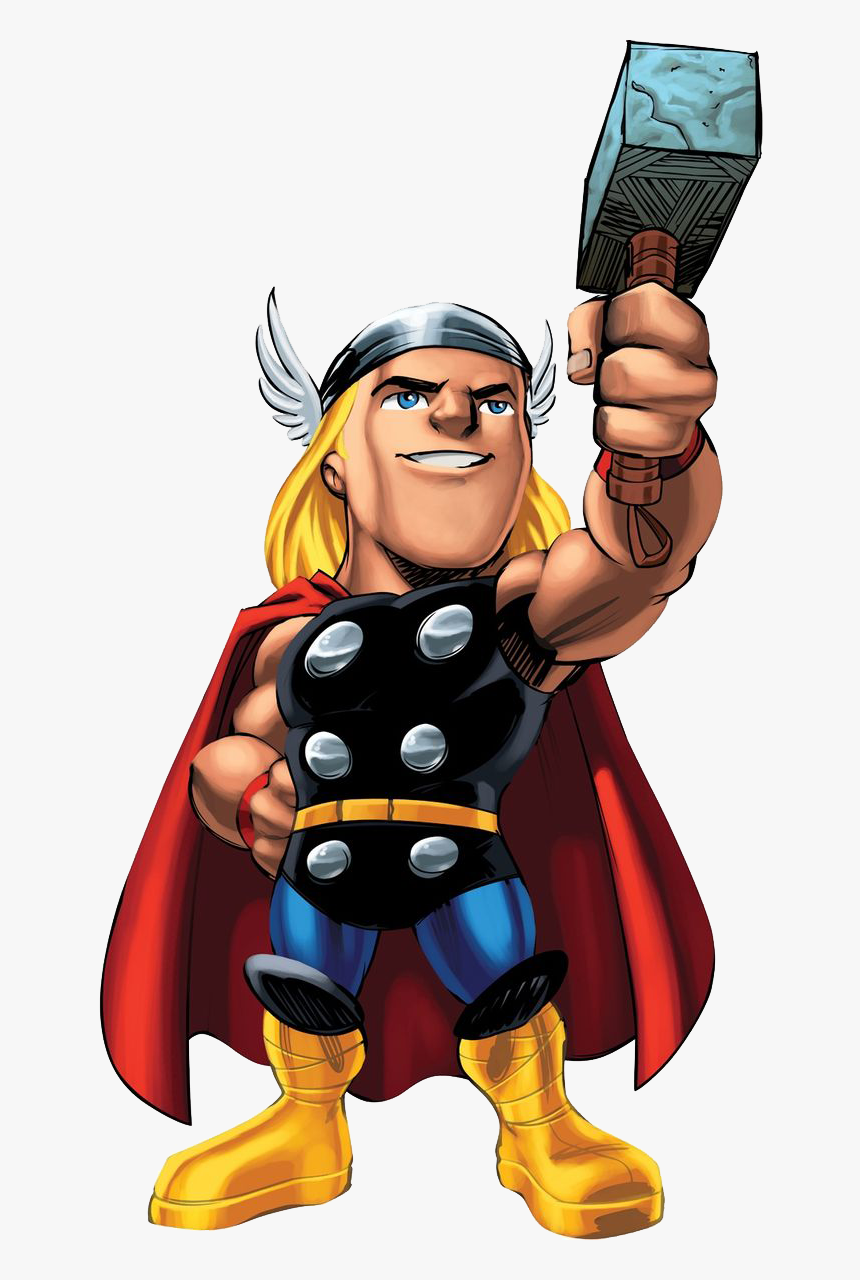 Marvel Super Hero Squad Thor Png Png - Marvel Super Hero Squad Thor, Transparent Png, Free Download