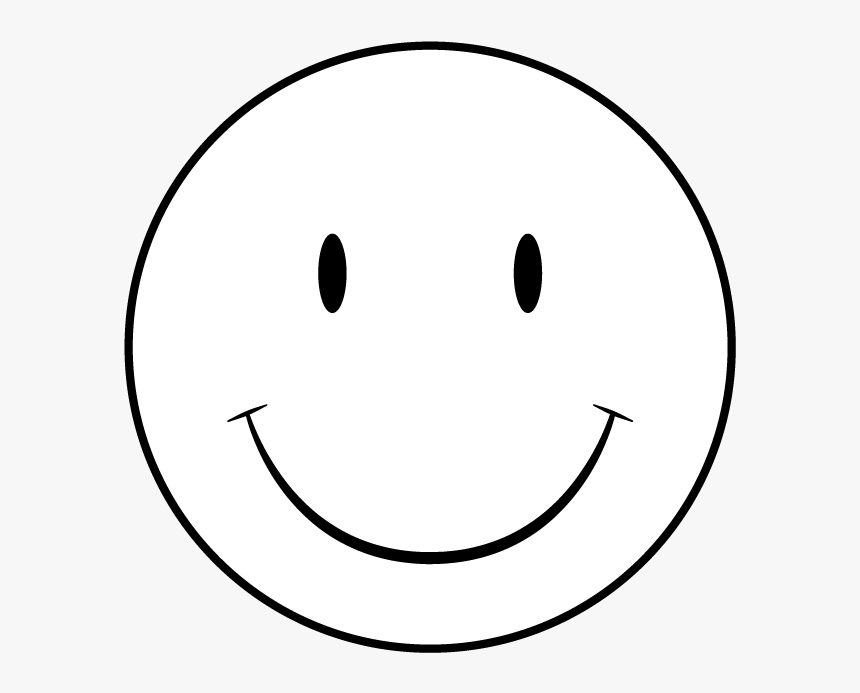 Happy Face Black And White White Smiley Face Png Transparent Png Kindpng