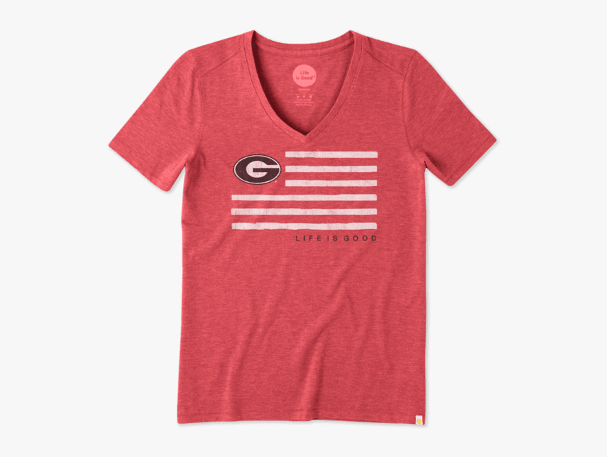 Women"s Georgia Flag Cool Vee - Asu Mom Shirt, HD Png Download, Free Download