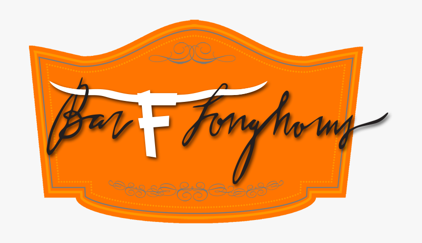 Bar F Longhorns - Calligraphy, HD Png Download, Free Download