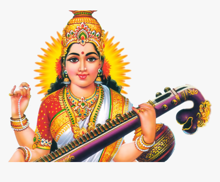 Goddess Png Transparent Images - Lord Saraswati Png, Png Download, Free Download