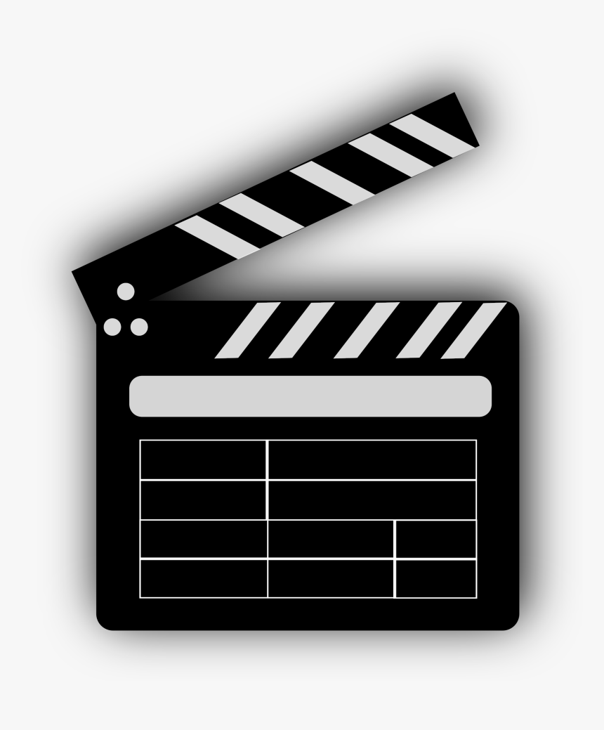 Clapperboard Download Png - Movie Cut Board Gif, Transparent Png, Free Download