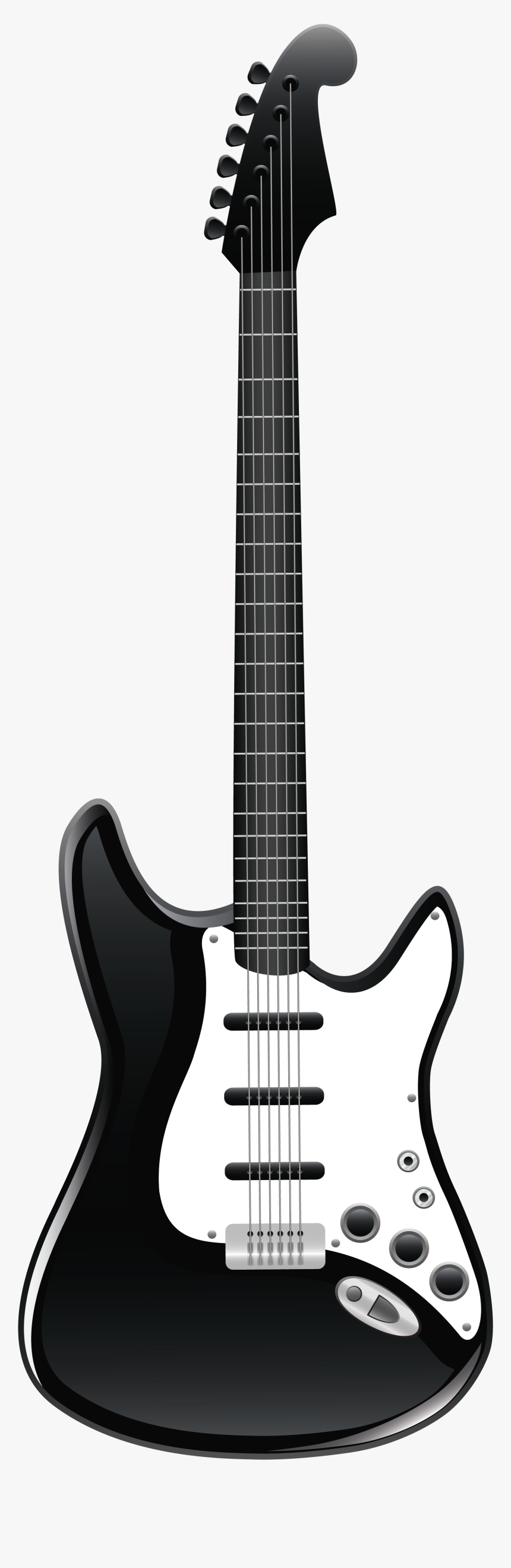 Guitar Clipart Black And White - Guitars Png, Transparent Png, Free Download