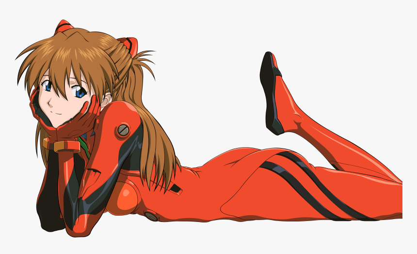 Anime Person Lying Down Png Anime Person Lying Down - Evangelion Asuka Png, Transparent Png, Free Download