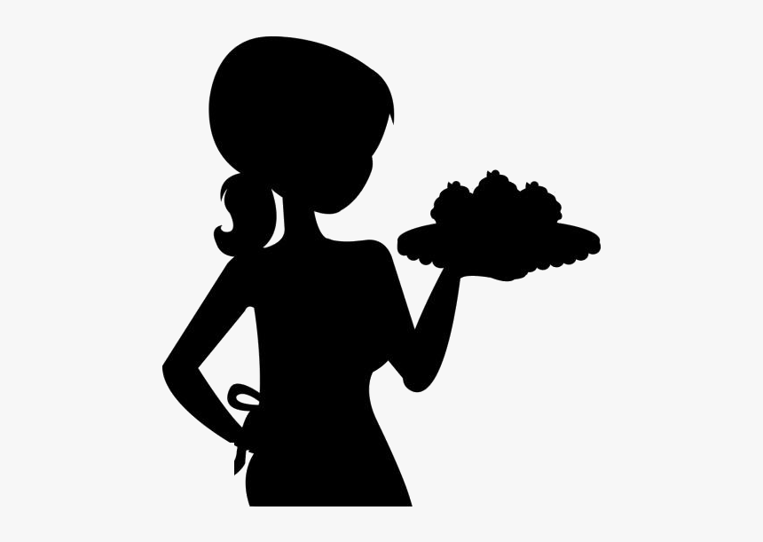 Transparent Girl Chef Vector - Girl Chef Silhouette, HD Png Download, Free Download
