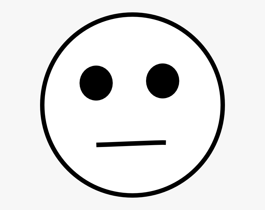 Unsure Smiley Face Clip Art - Serious, HD Png Download, Free Download