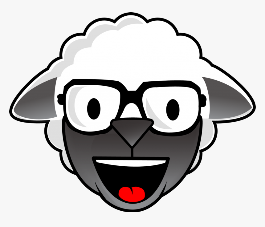Face Sheep Png - Black Sheep Face Cartoon, Transparent Png, Free Download
