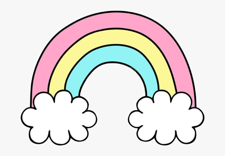 Transparent Rainbow Clip Art - Cute Rainbow Transparent Background, HD Png Download, Free Download