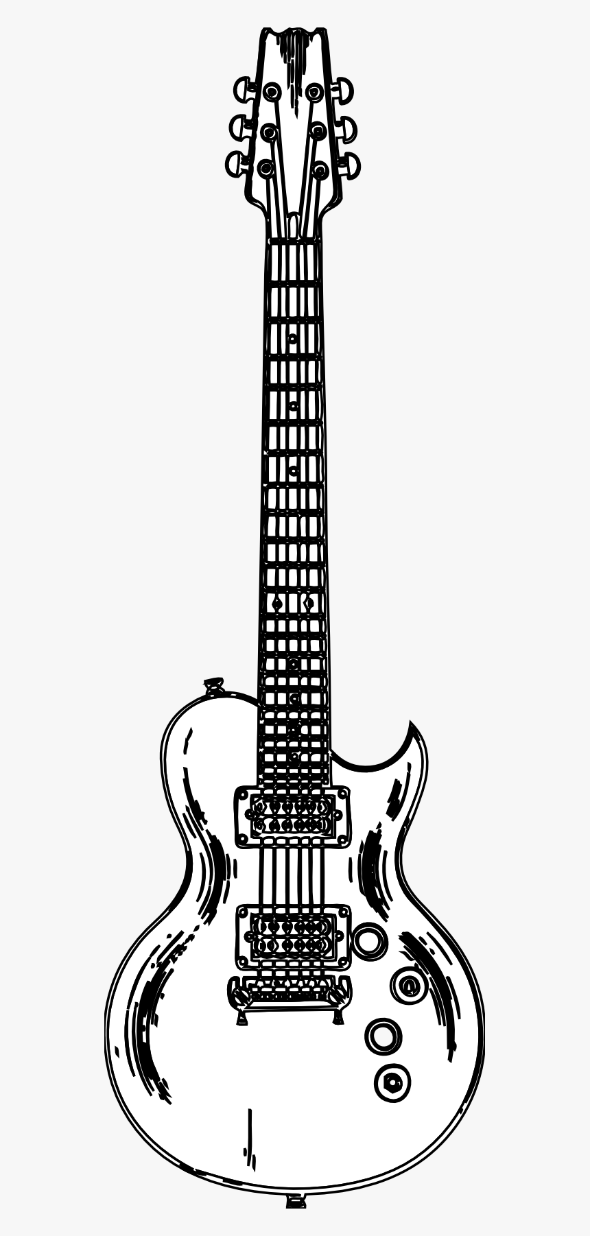 Guitar Clipart Black And White Images Pictures - Guitar Black And White Png, Transparent Png, Free Download