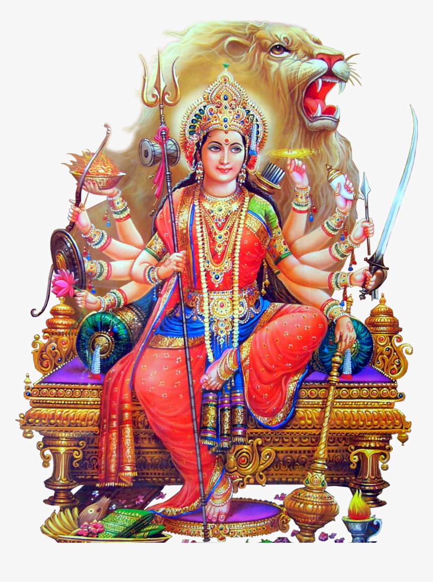 Durga Devi Hd Png - Maa Durga Png Hd, Transparent Png, Free Download