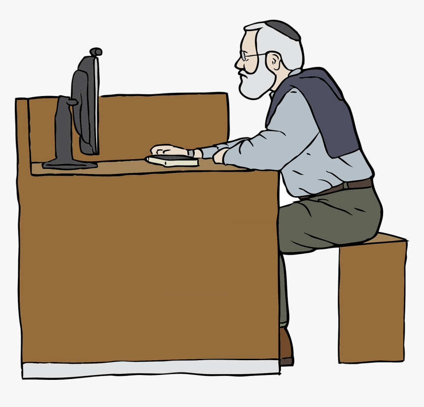 Old Man Working Clipart, HD Png Download, Free Download