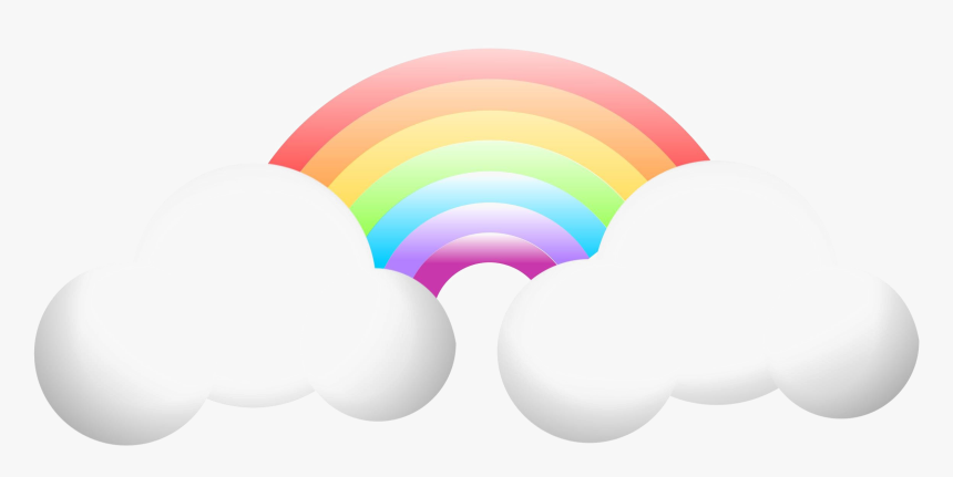 Clouds Rainbow Png Image Background - Circle, Transparent Png, Free Download