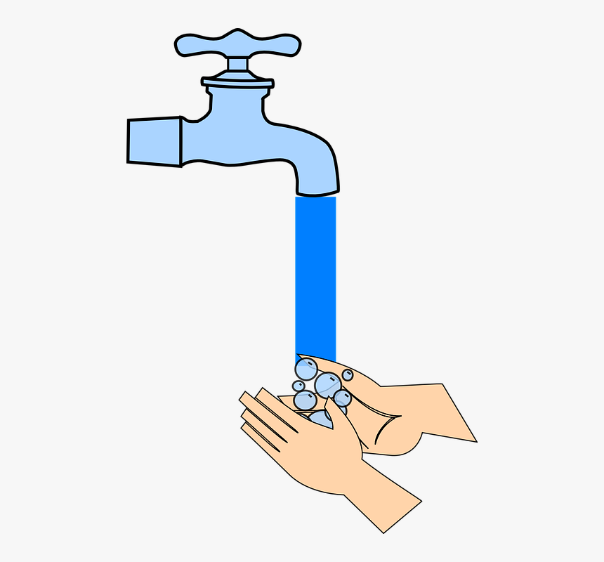 Tap, Water, Hand, Washing, Faucet, Wash, Plumbing - Cartoon Washing Hand Gif, HD Png Download, Free Download