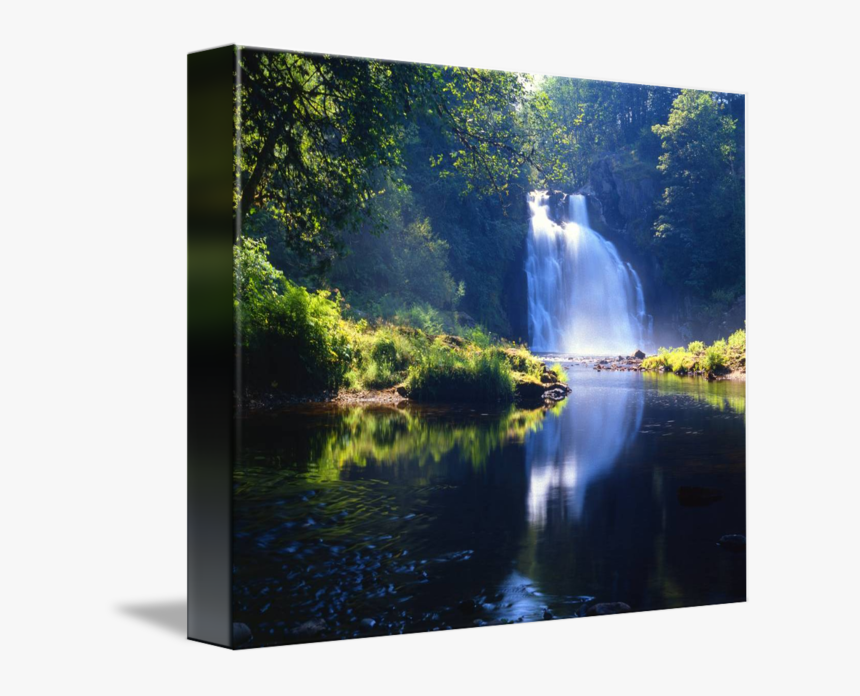 Drawing River Waterfall - Waterfall, HD Png Download, Free Download