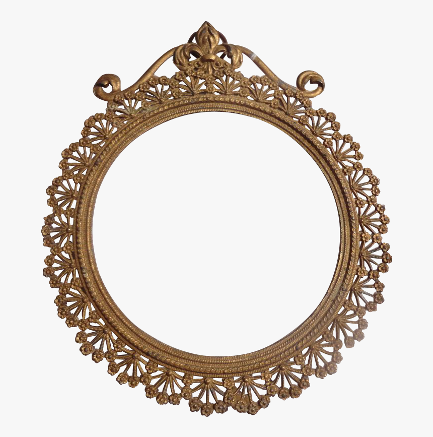 Fancy Oval Frame - Art Nouveau Circle Frames, HD Png Download, Free Download