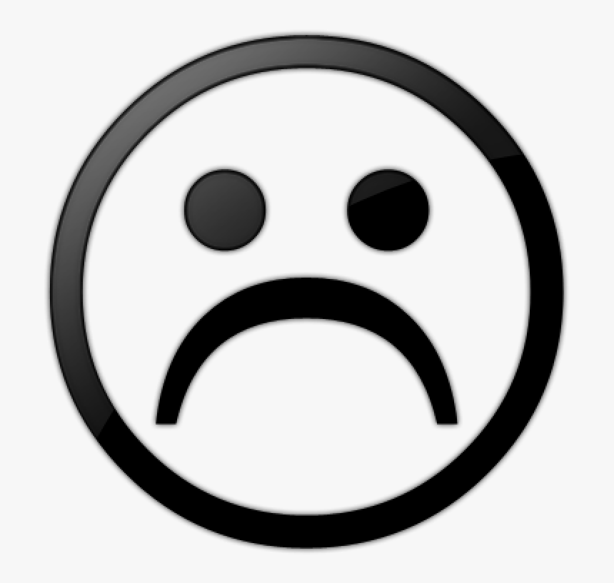 Clip Art Sad Face Black And White - Sad Face Emoji Drawing, HD Png Download, Free Download