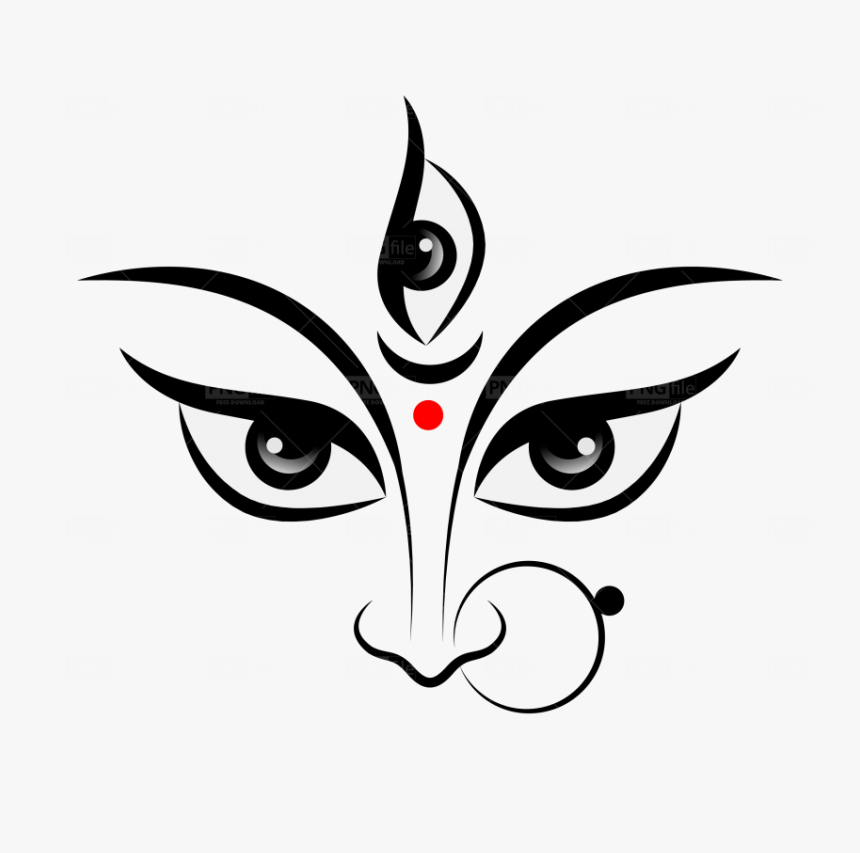 Durga Face Vector Png, Transparent Png, Free Download